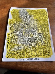 Original Art Painting And Line drawing On Paper 9×12