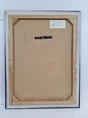 AMAZING OIL ON CANVAS ROBERT INDIANA 1965 SIGNED“ NUMBER 4″ WITH FRAME NICE