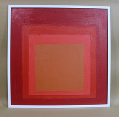 Josef Albers Oil on Masonite – Signed 1971, Good Condition, Framed VERY NICE