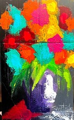 ships free COLORFUL 9 NEW 2024 UNIQUE PAINTINGS original SWARTZMILLER DNA ART