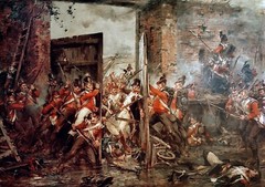 Robert Gibb Gates at Hougoumont Reproduction – Giclée Canvas/Paper/Stretched