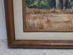 Wood Framed ‚Bonita Cottonwood‘ Oil Painting Shirley A. Seplak Willcox AZ 1993