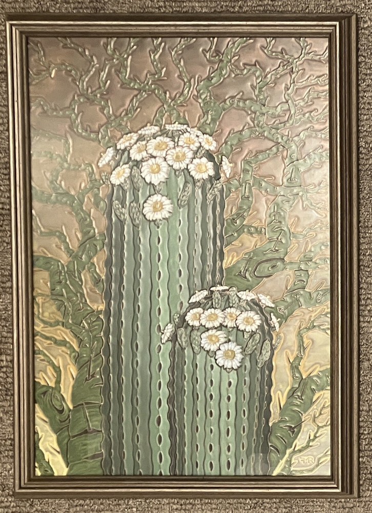 Fritz Rothermel VTG Copper Graphics Framed Enamel on Copper Painting Signed 1987