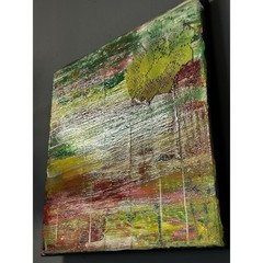 Original Acrylic Painting On Canvas Amongst The Debris Hand Painted 10 X 10