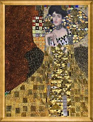 GUSTAV KLIMT adele art Vintage painting EUROPE Print 90cm satin poster