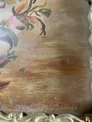 Superb Antique May Cross 1890 „Floral Scene“ Oil Painting – Signed/Framed