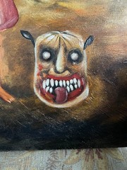 Frida Kahlo – Amazing Oil Painting – Surrealism Style – Signed – Stamped – A1