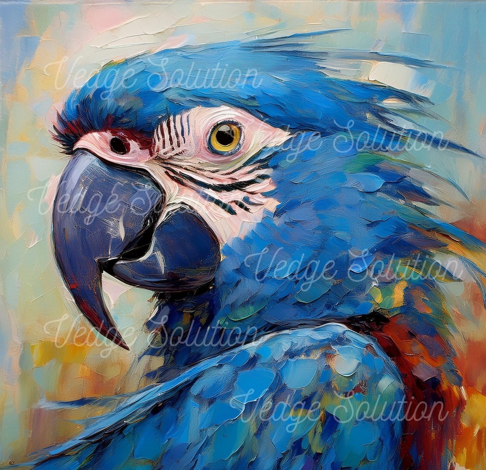 Digital oil painting „Parrot’s Palette“ High Resolution Background, Wallpaper