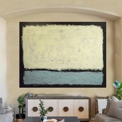Mark Rothko Style Giant Canvas Painting 81”X62” (6 Foot 9 inch) Abstract