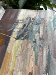 Seascape painting Original art Impressionism Oil by A.Shrub 10×8