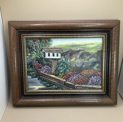 Nancy Martin 1995 Landscape Oil Painting 9” X 7”