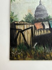 1950s African American Civil Rights Era Painting Washington DC