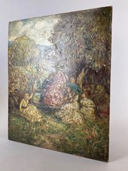 HIGHLY INTERESTING ANTIQUE OIL IMPASTO PAINTING CIRCLE OF ADOLPHE MONTICELLI ART