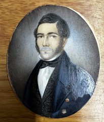 Portrait miniature Painting of a gentleman 19th Century