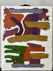 Ron Asche Original Abstract Mixed Media Painting on Canvas Estate Artwork 16×20
