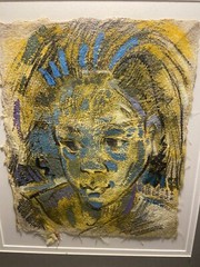 Original Portrait Drawing on hand-made paper By Janice Taylor-Prebble