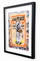 Mexican Tehuana Collage Pop Art Artwork Comics Oaxaca Virgin 1903 stock