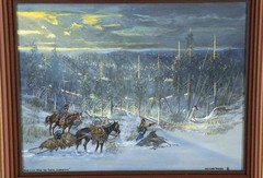 Merlin Little Thunder Original Painting Native American Indian Road Interstate