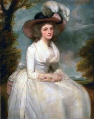 Oil painting female portrait figures lady woman Charlotte-Grove-George-Romney