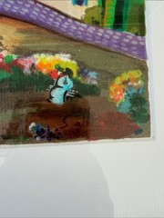 Shlomo Alter Lazy Evenings Hand Signed 71/495 Serigraph Framed Primitive Art
