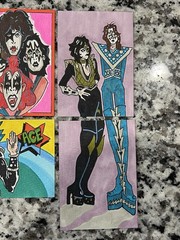 KISS CARD – ACEO – Art Sketch 2.5 X 3.5 Rock Music Painting Drawing Makeup On