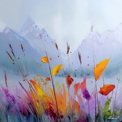 Leonid Afremov RADIANT GARDEN Oil Paint 30″x24″ LIMITED EDITION GICLEE ORIGINAL