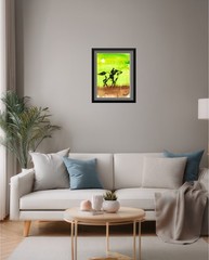 9×12 Original Western Cowboy Horse Painting on Paper Modern Expressionist by Jim