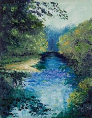 Nancy Gregg – Yellow Creek (ORIGINAL with Frame)