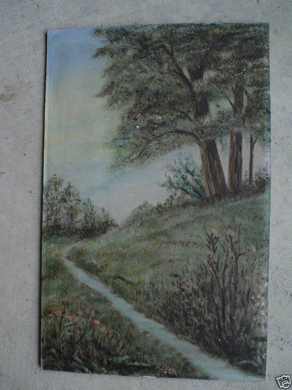 Original Vintage New Hope Style Painting of Tree and Creek