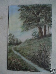 Original Vintage New Hope Style Painting of Tree and Creek