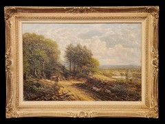 George William Mote (British, 1832-1909) – Original Victorian Landscape Painting